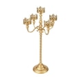 thumbnail image 1 of Candelabro pie, portavelas metal, decoración mesa europea, portavelas romántico para recepción. M, 1 of 8