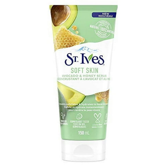 St. Ives Avocado and Honey Scrub Facial Cleanser, 6 oz