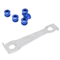 thumbnail image 4 of Perno de rueda de cadena de bicicleta de montaña, llave fija de 4,9mm, clavos de disco de bicicleta de carretera, tornillos para bielas, color azul, 4 of 8
