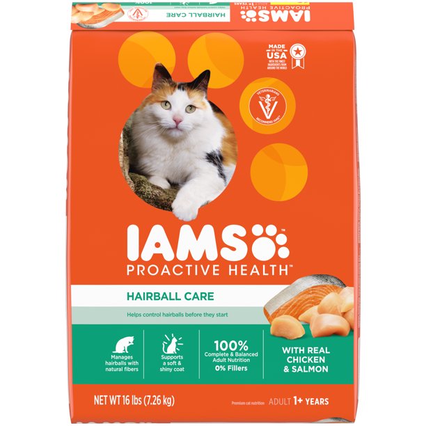 IAMS PROACTIVE HEALTH Adult Hairball Care ProteinRich Hairball Control
