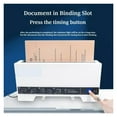 thumbnail image 3 of A4 Hot Melt Binding Machine Small Automatic Gluing Home Office Binding Machine 4mm Thermal Cover For Document Finishing ,Easy to Operate, 3 of 8