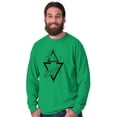thumbnail image 5 of Triangle Whale Symbolic Spirit Animal Long Sleeve TShirt Men Women Brisco Brands L, 5 of 6