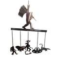 thumbnail image 1 of Hydrating Wind Chime With Rocking Design Handmade Metal Decor Featuring Cartoon Monkey 5 Mystery Pendants Perfect For National Parks, 1 of 4