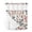 Navy Blue Red Beige, variant on No Hook Shower Curtain with Snap-in Liner, Black Grey Botanical Waterproof Fabric Bathroom Curtains, Rustic Country Spring Floral Summer Leaf Bath Curtains & Mesh Top Window 72"x96" Extra Long