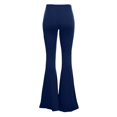 thumbnail image 5 of JUNWELL Pantalon Évasé Long à Taille Haute Large pour Femmes Boho Hippie, 5 of 5