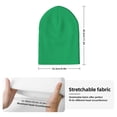 thumbnail image 2 of Lsque Forestgreen Pattern Knitted Beanie, Unisex Winter Hat, Knit Hat Winter Beanies Thick Fisherman Beanies Cuffed Plain Skull Caps, 2 of 6