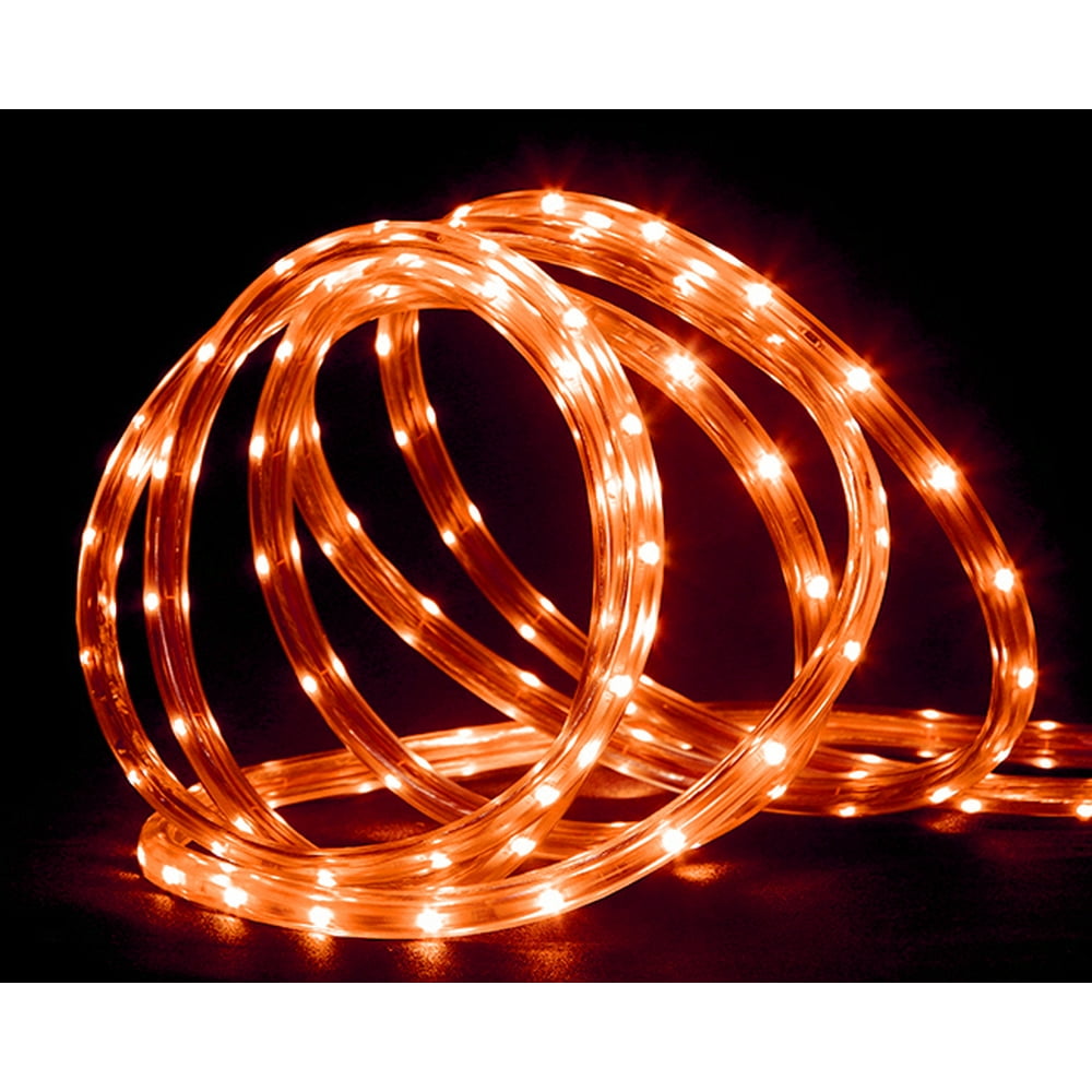 Northlight 18' LED Outdoor Christmas Rope Lights Orange