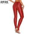 thumbnail image 2 of Leggings brillantes con estribo para mujer, mallas de cintura alta elástica, pantalones para gimnasio, Yoga, pantalones de entrenamiento, pantalones deportivos para correr con Control de barriga, 2 of 5