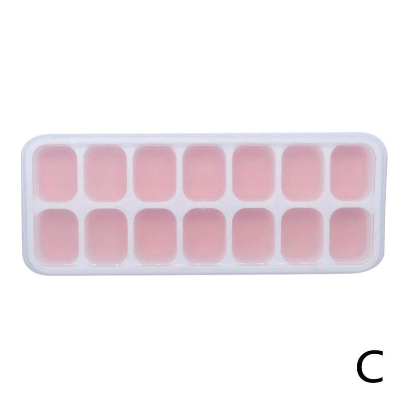 Silicone Ice Cube Tray Ices Jelly Maker Mold Trays with Lid for Whisky Cocktail