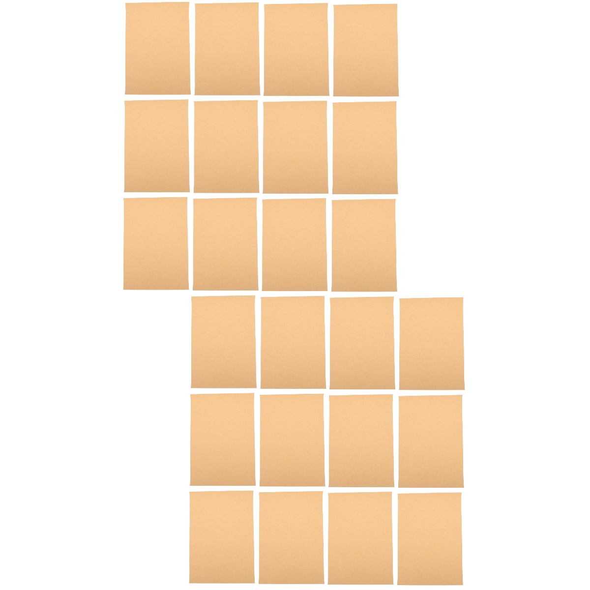 NICEXMAS 200 Pcs  4k Painting Kraft Cardboard Blank Kraft Drawing Paper for Practice