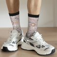 thumbnail image 6 of Vsdgher Safari Animals Crew Socks for Men & Women, Breathable Casual Athletic Ankle Socks, 6 of 6