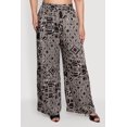 thumbnail image 3 of Women's Plus Size Geometric Print Wide Leg Pull On Pants, 3 of 4