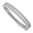 thumbnail image 1 of Sterling Silver CZ Hinged Bangle, 1 of 1