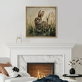 thumbnail image 2 of HFDF Canvas Prt Wall Art Wild Rabbit Meadow Rustic Animal Nature Illustrations Rustic Colorful for Livg Room, Bedroom, Office -NATURAL 18x12inch Framed, 2 of 6