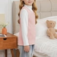 thumbnail image 4 of ZACPNCV Toddler Baby Boys Girls Padded Vest Warm Sleeveless Tank Top Kids Winter Fall Shirts Solid Color Casual Undershirt Pink 5-6 Years, 4 of 9