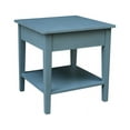 thumbnail image 6 of International Concepts Solid Wood Spencer Blue End Table, 6 of 12