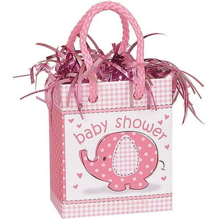 Elephant Baby Shower Balloon Weight, 3 in, Pink, 1ct