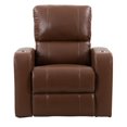 thumbnail image 1 of CorLiving Tucson Leather Gel Home Theather Single Power Recliner, 1 of 9