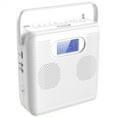 thumbnail image 1 of Reproductor de CD Portátil Multifuncional con Bluetooth, USB, Radio FM y Conversión CD a MP3 - Blanco, 1 of 6