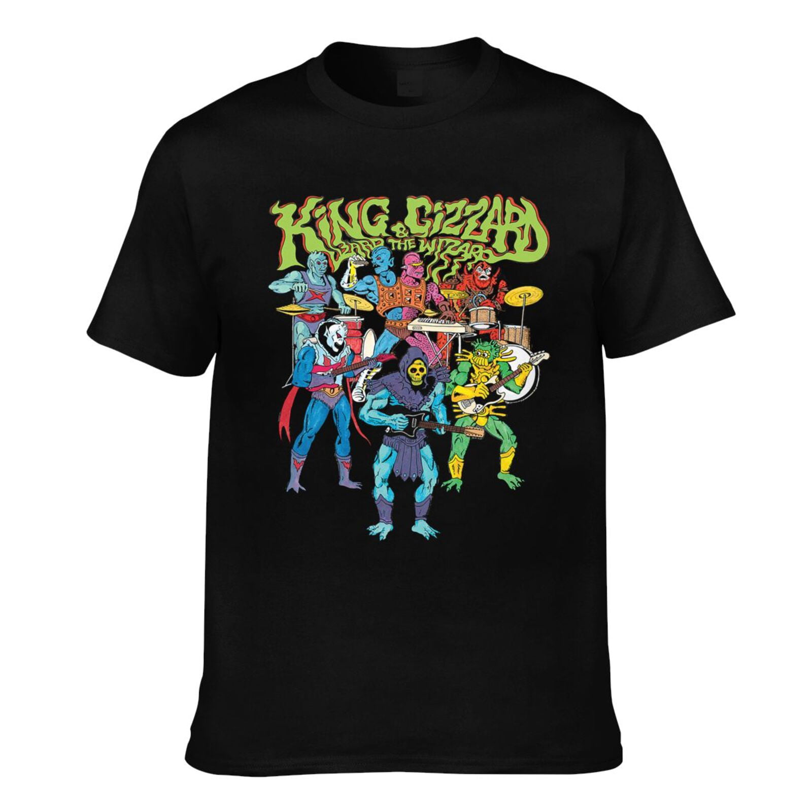 Men'S King Gizzard And Lizard Wizard Official T Shirt Cotton Fashion Casual Neck Short Tees X-Large Black - Walmart.com