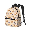 thumbnail image 2 of Haiem Dachshund Lightweight Backpack for School, Classic Basic Water Resistant Casual Daypack for Travel with Bottle Side Pockets, 2 of 8