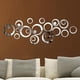 thumbnail image 1 of 24 unids/lote Diy 3d círculos espejo pegatina de pared cristal Mural calcomanía decoración del hogar sala de estar espejo adhesivo decorativo para el hogar Rojo Verde, 1 of 5
