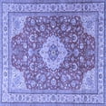 thumbnail image 1 of Ahgly Company Indoor Square Persian Blue Traditional Area Rugs, 5' Square, 1 of 4