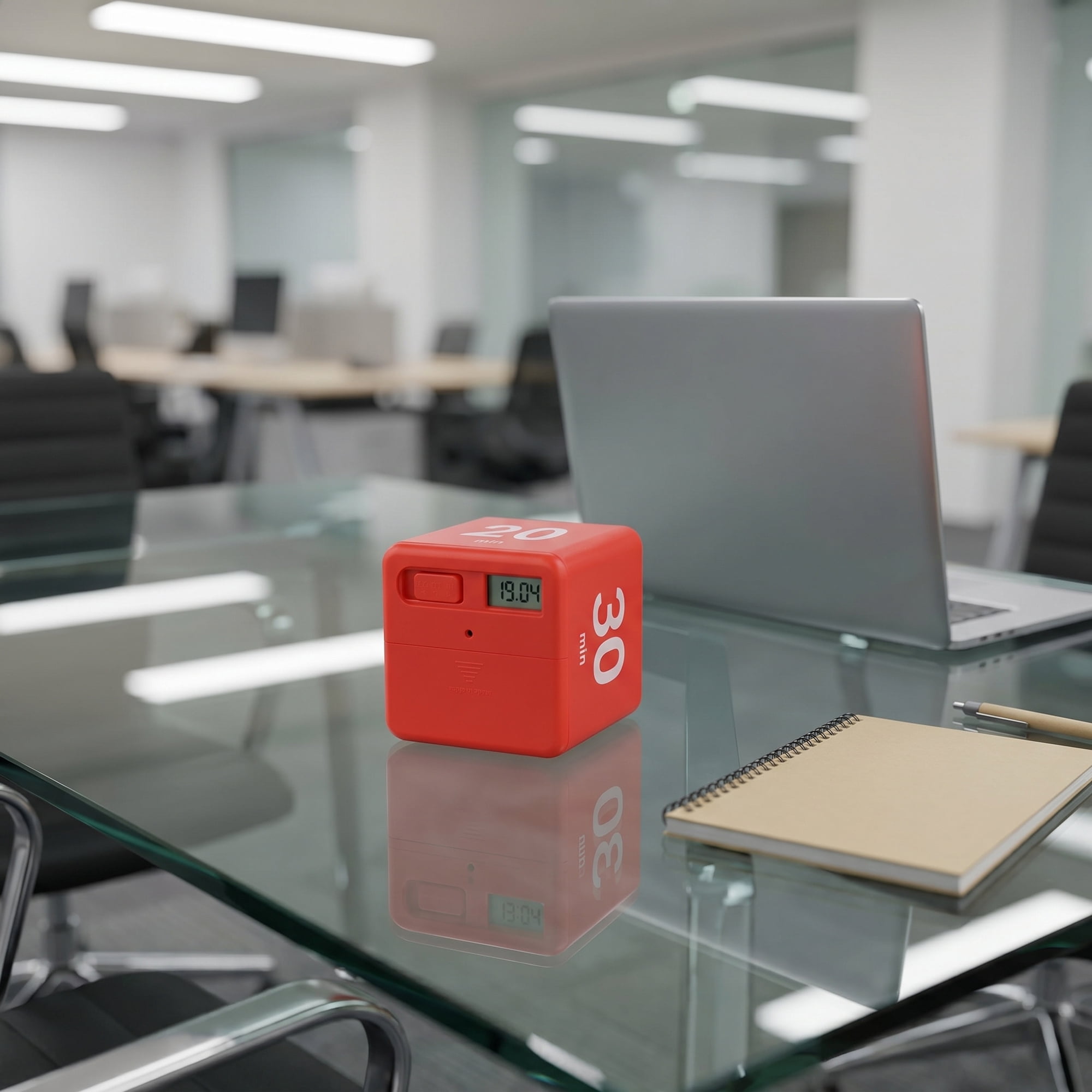 Unique Bargains 60 Minute Kitchen Timer, Digital Visual Timer for Students and Adults Red