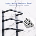 thumbnail image 4 of Stainless Steel Towel Rack, 5-Tier Wall Mounted Bathroom Storage Rack, Towel Shelf for Bathroom/RV/Camper, Bathroom Towel Rack for Rolled Bath Towels, Hand Towels, 4 of 7