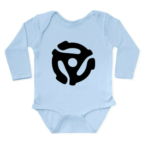 CafePress - 45 RPM Adapter Body Suit - Long Sleeve Cotton Baby Bodysuit