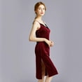 thumbnail image 6 of Prettyui Autumn And Winter New Ladies Suspenders Sexy Thick Warm Velvet Skirt Solid Nightdresses Sleeveless Pajamas Breathable Pajamas, 6 of 6