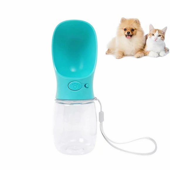 Botella de agua portátil para perros, dispensador de agua para mascotas, antibacteriano de grado alimenticio, a prueba de fugas, bebedero portátil para perros y gatos, botella para beber al aire libre