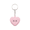 Playful Face, variant on Cute pink heart-shaped macaron decompression toy keychain, heart-shaped bag decoration, with sturdy metal keychain