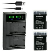 Kastar 2-Pack EN-EL14 Battery and LTD2 USB Charger Replacement for Nikon DF BG-2P 905-19045-00000-01, D3100/D3200/D3300, BG-2F 905-19021-00000-01, D3400, BG-2TIR 905-19035-00000-01 Battery Grip