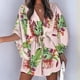 thumbnail image 1 of WILLBEST Vestidos de Algodon Vestido Corto de Corte A con Nudo Frontal y Cuello Floral para Mujer Mediana​​, 1 of 3