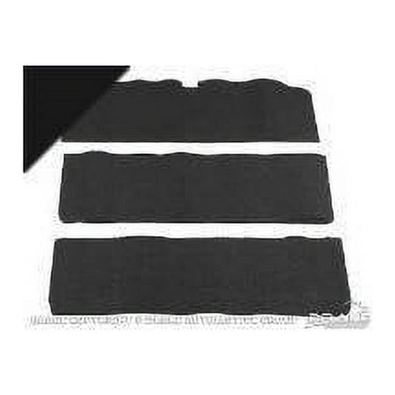 Scott Drake FD-65-BK 1965-1968 Fold-Down Seat Carpet Black 80/20