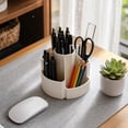 thumbnail image 6 of Virelaxpo Rotating Desk Organizer with Multiple Compartments, 360-Degree Rotating Base for Office Desk and Home, Pen Holder and Storage Container for Stationery, 6 of 7