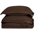 thumbnail image 1 of 400-Thread Count 100% Egyptian Cotton Elegant Solid Duvet Cover Set Mocha / Full/Queen, 1 of 5