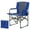 Blue, variant on Oversized Camping Chair, Portable Folding Chair for Adults Support 400 lbs, Heavy Duty Lawn Chair with Side Table, for Camping, Sports, Picnic, Beach, Fishing