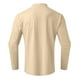 thumbnail image 4 of Blusa y camisas de cuello alto de manga larga para hombre, blusa informal de manga larga con cuello alto y elasticidad sólida para hombre., 4 of 5