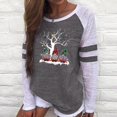 thumbnail image 2 of Sudaderas Navideñas de Cuello Redondo Para Mujer, Blusa Holgada de Manga Larga Con Estampado Informal A La Moda Para Otoño, Tops Odeerbi ODB191374, 2 of 5