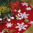 thumbnail image 2 of Árbol De Navidad Felpa Jacquard Copo De Nieve Vestido De Árbol De Navidad Decoración De Navidad Regalo Perfecto Para Familiares Y Amigos Sweethay HA042670-04, 2 of 6