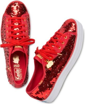red sequin keds