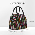 thumbnail image 2 of Rateoe Colorful Fishing Lures Pattern Lunch Bag Women, Lunch Box, Lunch Bag, Small Leakproof Lunch Tote Large Capacity Reusable Insulated Cooler Lunch Container, 2 of 6