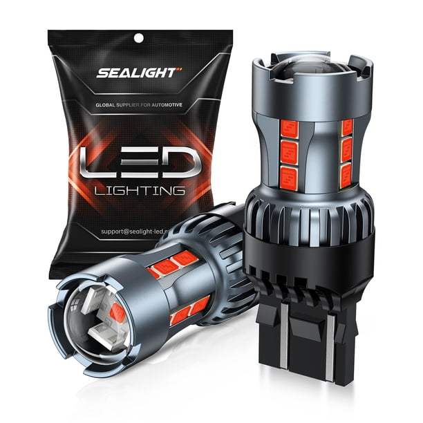 Bombilla LED SEALIGHT 7440 7443 Luz de freno roja T20 7441 7444