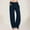 Dark Blue, variant on Women's Plus Womens Dress Pants Wide Leg Mid Rise Women High Waisted Wide Leg Pants Fashion Drawstring Elastic Trousers Comfy Straight Leg Long Pants with Pockets