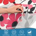 thumbnail image 4 of Yayeee Kitchen Valance Rod Pocket 54" x 18" Living Room Window Curtain, Pink and Red Flowers, 4 of 6