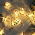 thumbnail image 5 of FSLiving String Lights,Iron Art Water Drop string Fairy Light For Christmas Party Bedroom Garden Decor, 6.5ft Curtain Lights with PIR Motion Sensor Cord,Auto ON/Off - 1 Pack (Warm White), 5 of 8
