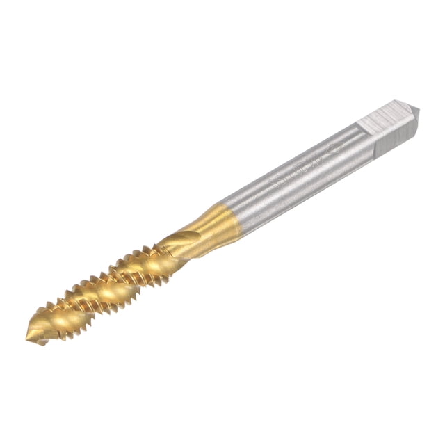 Unique Bargains 1/4-20 UNC High Speed Steel Machine 3 Spiral Flutes Thread Tap Titanium Plated