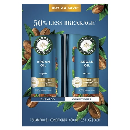 Herbal Essences Argan Repair Shampoo and Conditioner, 13.5 fl oz Each